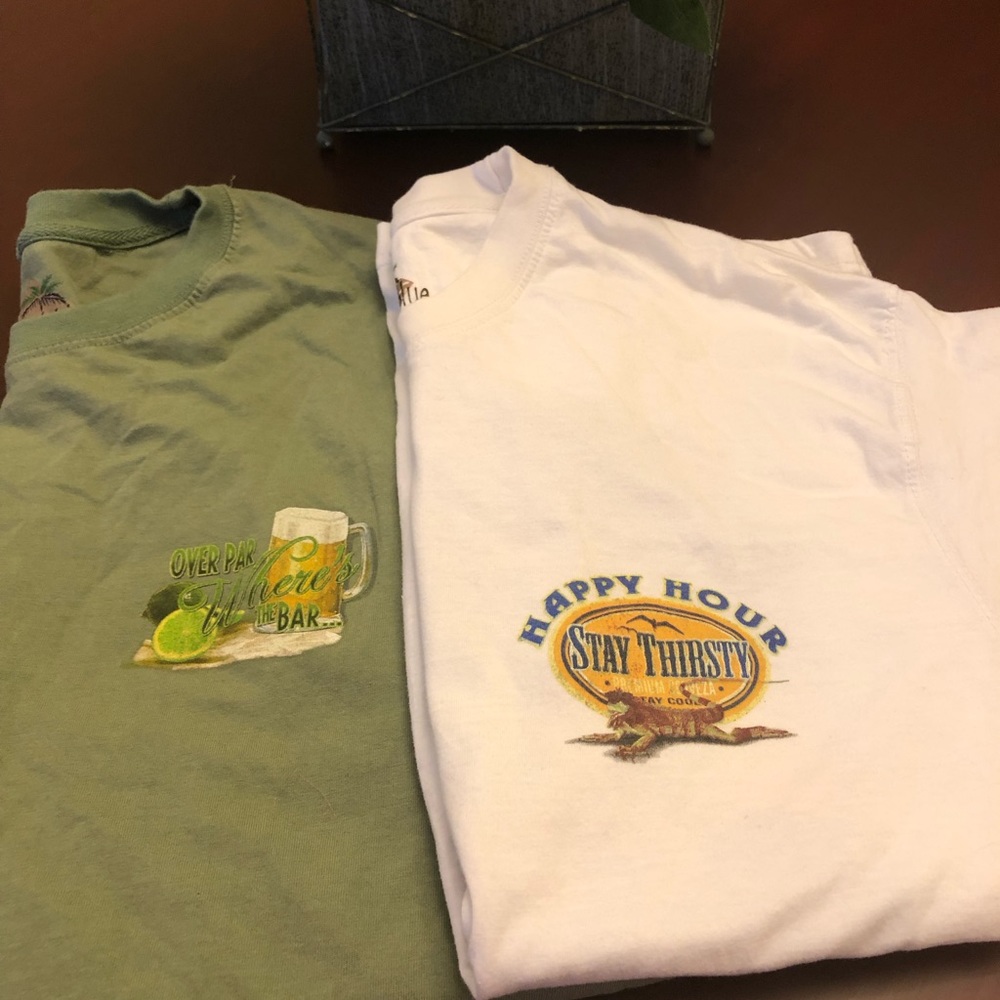 Men’s Novelty T-Shirt Lot Beer/Golf Themes
